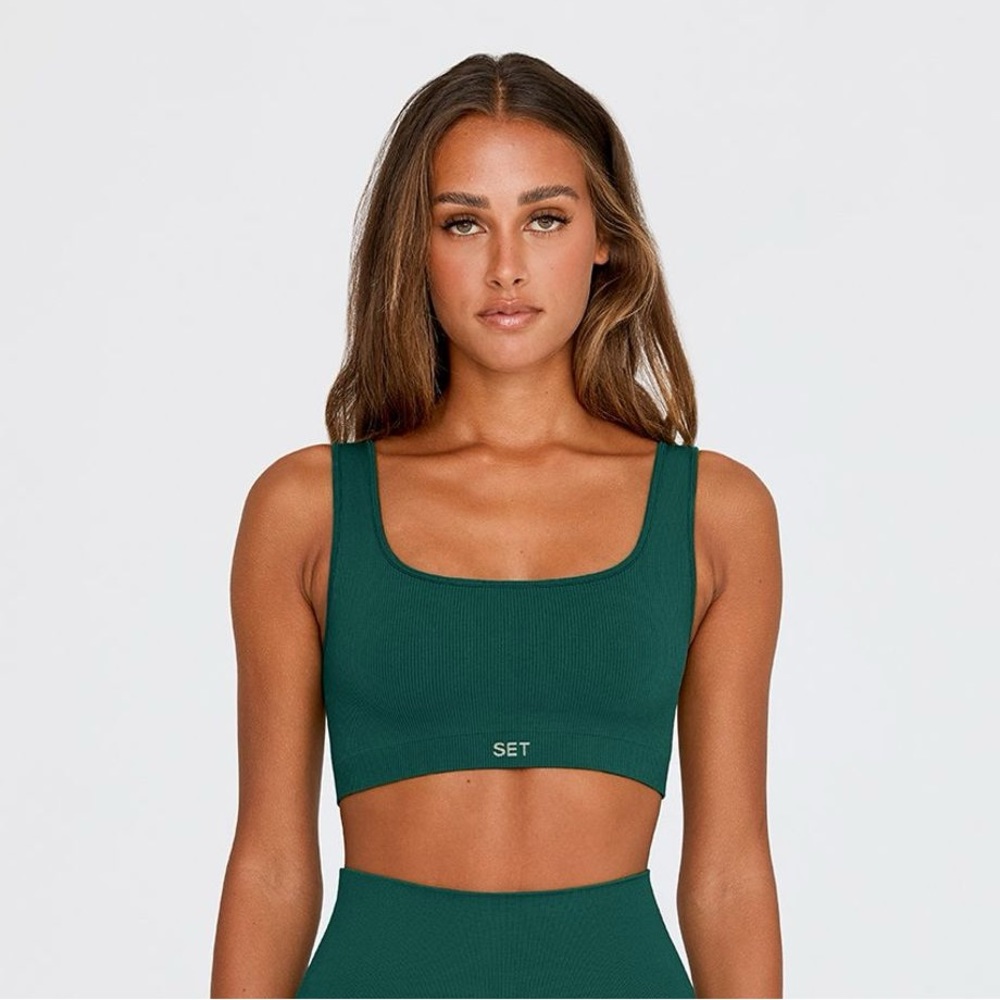 SET ACTIVE SCULPTFLEX® BOX CUT BRA